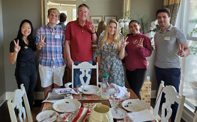 Host, 2019 Trojan SCuppers mentoring event, celebrating USC’s traditions and transformation, part of USC Alumni Association (USCAA) and Society 52, October 2019.