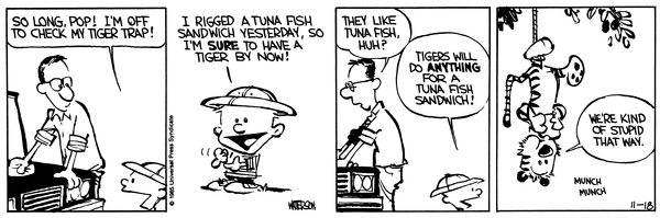 Calvin and Hobbes comic strip