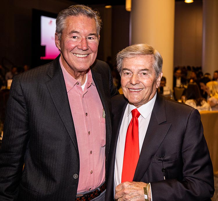 Larry Londre with Dennis Holt at 50th anniversary of the Advertising Industry Emergency Fund (AIEF)/AdRelief