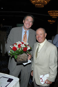 Larry Londre with founder of Advertising Industry Emergency Fund